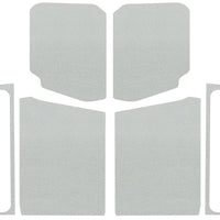 DEI 18-23 Jeep Wrangler JL 2-Door Boom Mat Complete Headliner Kit - 7 Piece - White