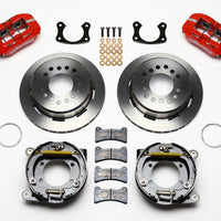 Wilwood Dynapro Low-Profile 11.00in P-Brake Kit - Red Small Ford 2.50in Offset