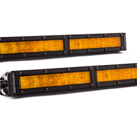 Diode Dynamics 12 In LED Light Bar Single Row Straight - Amber Wide (Pair) Stage Series