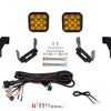 Diode Dynamics 18-21 Jeep JL Wrangler SS5 Bumper LED Pod Light Kit - Sport Yellow Driving