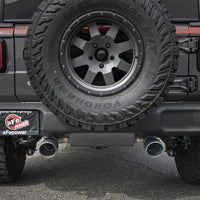 aFe Rebel Series 2.5in 409 SS Axle-Back Exhaust w/ Black Tips 2018+ Jeep Wrangler (JL) V6 3.6L