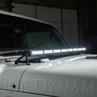 Diode Dynamics 18-21 Jeep JL Wrangler/Gladiator SS50 Hood LED Light Bar Kit - White Combo