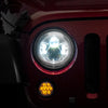 Raxiom 97-18 Jeep Wrangler TJ/JK Axial Series LED Daymaker Headlights- Chrome Housing (Clear Lens)