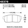 Hawk 08-11 Mazda RX-8 1.3L 40th Anniversary Edition Rear ER-1 Brake Pads