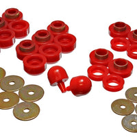 Energy Suspension 97-06 Jeep Wrangler YJ & TJ Red Body(cab) Mount Set