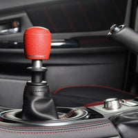 GrimmSpeed Stubby Shift Knob Stainless Steel Red - M12x1.25