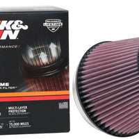 K&N Universal Clamp-On Air Filter 6in FLG / 7-1/2in B / 5in T / 6in H