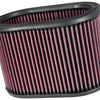 K&N Oval Air Filter - 8-7/8in L 5-1/4in W 6in H