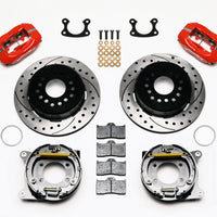 Wilwood Forged Dynalite P/S Park Brake Kit Drilled Red Small Ford 2.66in Offset