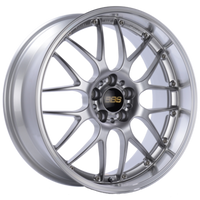 BBS RS-GT 18x8 5x112 ET35 Diamond Silver Center Diamond Cut Lip Wheel - 82mm PFS Required