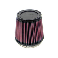 K&N Filter Universal Rubber Filter 3.75in Flange ID / 5.375in Base OD / 4.375in Top OD / 5in Height