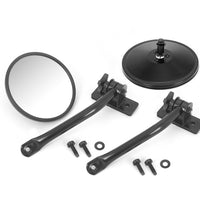 Rugged Ridge 97-18 Jeep Wrangler Black Round Quick Release Mirror