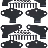 Kentrol 07-18 Jeep Wrangler JK Body Door Hinge Set 8 Pieces 4 Door - Textured Black