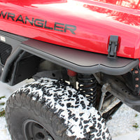 Fishbone Offroad 97-06 Jeep Wrangler TJ Steel Tube Fenders Rear 3In Flare - Blk Textured Powdercoat