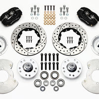 Wilwood Forged Dynalite Front Kit 11.00in Drilled 37-48 Ford Psgr. 360 Plate Mount