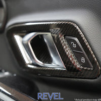 Revel GT Dry Carbon Inner Door Handle Cover 2020 Toyota GR Supra - 2 Pieces