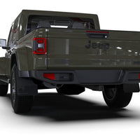 Rally Armor 19-24 Jeep JT Gladiator (Mojave/Rubicon) Black Mud Flap w/Army Green Logo