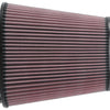 K&N Universal Clamp-On Air Filter 3-1/8in Dual FLG  8-7/8in X 5-3/16 B 6-1/4in X 4IN T, 9inH W/STUD