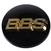 BBS Center Cap 70.6mm Black/Gold (4-tab) (56.24.120)