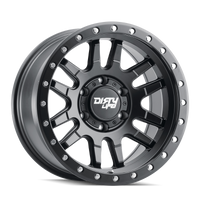 Dirty Life 9309 Canyon Pro 17x9/6x135 BP/0mm Offset/87.1mm Hub Matte Black Wheel - Beadlock