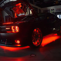 Oracle LED Illuminated Wheel Rings - Double LED - Red SEE WARRANTY