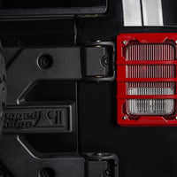 Rugged Ridge 07-18 Jeep Wrangler JK Red Elite Tail Light Guards