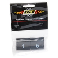 DEI Wire Markers 8pc Set Numbered 1-8 - Black