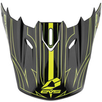 EVS T5 Pinner Visor - Black/Hivis Yellow