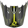 EVS T5 Pinner Visor - Black/Hivis Yellow