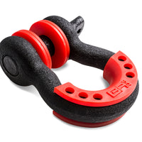 Body Armor 4x4 3/4in Black D-Ring with Red Isolators Single