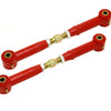 BMR 10-15 5th Gen Camaro Rear Adj. Toe Rods (Polyurethane) - Red