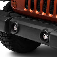 Raxiom 07-22 Jeep Wrangler JK/JL Axial Series Tri-Bar LED Fog Lights- White