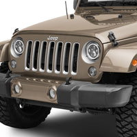 Raxiom 97-18 Jeep Wrangler TJ/JK Axial 7-Inch LED Headlights w/RGB Halo- Blk Hsng (Clear Lens)