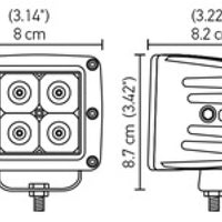 Hella HVF Cube 4 LED Off Road Kit