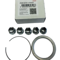 BBS PFS KIT - Mits / Maz / Hyun / Kia 67mm - Includes 82mm OD - 67mm ID Ring / 82mm Clip / Lug Nuts