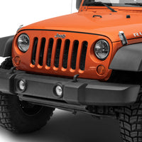 Raxiom 97-18 Jeep Wrangler TJ/JK Axial Series LED Headlights- Black Housing (Clear Lens)