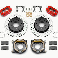 Wilwood Dynapro Lug Mount P/S Park Brake Kit Drilled Red Big Ford 2.36in Off Bronco 5 x 5.50