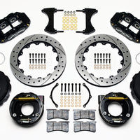 Wilwood Narrow Superlite 4R Rear P-Brk Kit 12.88in Drilled Chevy 12 Bolt w/ C-Clips