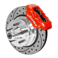 Wilwood Forged Dynalite Pro Series Front Brake Kit Red Caliper 11.00in SRP Drilled & Slotted Rotor