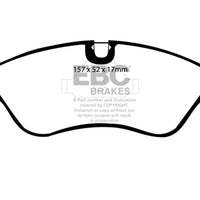 EBC 91-95 Opel Astra 2.0 Redstuff Front Brake Pads