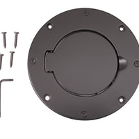 Rugged Ridge Non-Locking Gas Cap Door Black 97-06 Jeep Wrangler