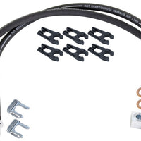 RockJock JT Gladiator Brake Hose Kit Rear w/ Hoses Frame Clips Copper Washers ABS Wire Clips Pair