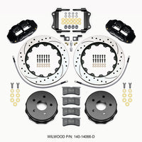 Wilwood Narrow Superlite 4R Rear Kit 14.00in Drilled 2007-up Jeep JK w/Lines