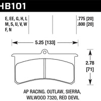 Hawk Blue 9012 Wilwood SL/AP Racing/Outlaw 20mm Race Brake Pads