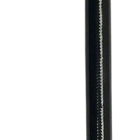 Fragola -8AN Ext Black PTFE Hose Assembly Straight x 90 Degree 42in