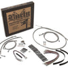 Burly Brand Control Kit 13in Bag Bar - Stainless Steel