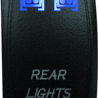 DragonFire Racing Lighted Switch Rear Light On/Off Blue