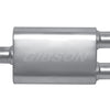 Gibson MWA Superflow Center/Dual Oval Muffler - 4x9x14in/3in Inlet/2.5in Outlet - Stainless