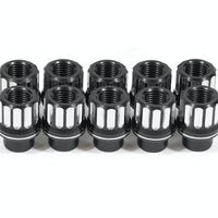 BMR 05-14 Ford Mustang Lug Nut Kit 5/8-18 RH Flange 12-pt Aluminum Set of 10