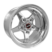 Race Star 92 Drag Star 17x10.5 5x5.5bc 6.5bs Direct Drill Dark Star Polished Wheel